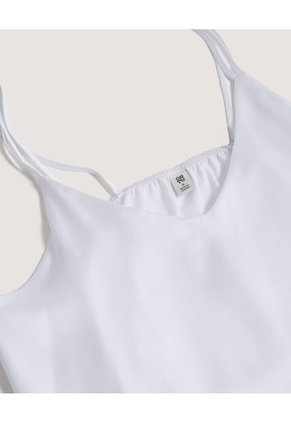 Blusa  Para Mujer Manga Sisa Color Blanco Marca Ostu #40121299