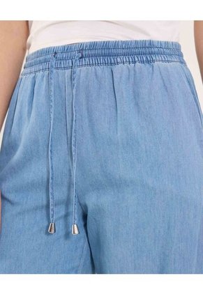 Jean Para Mujer Wide-Leg Fluido Color Azul Marca Ostu #40160619