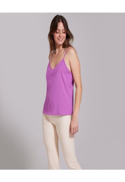 Blusa Para Mujer Manga Sisa Color Morado Marca Ostu #40120751