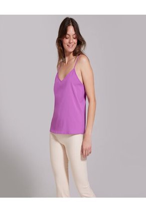 Blusa Para Mujer Manga Sisa Color Morado Marca Ostu #40120751