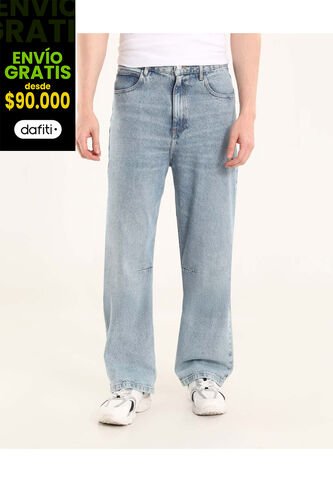 Jean Para Hombre Loose Color Azul Marca Ostu #60160447 Ostu