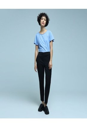 Camiseta Para Mujer Manga Corta Color Azul Marca Ostu #40091969