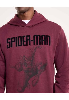 Buzo Para Hombre Hoodie Color Vino Marca Ostu #60060580