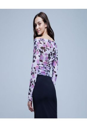 Camiseta Para Mujer Manga Larga Color Morado Marca Ostu #40092032