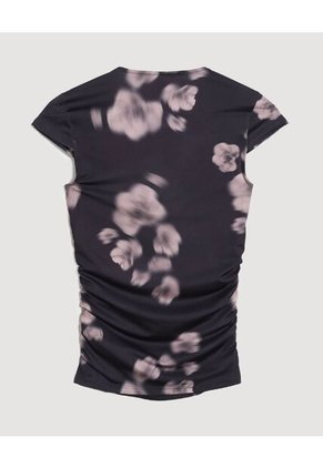 Camiseta  Para Mujer Manga Corta Moda Color Negro Marca Ostu #40092782