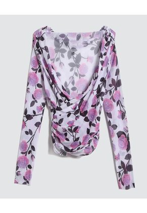 Camiseta Para Mujer Manga Larga Color Morado Marca Ostu #40092032