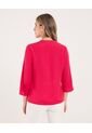 Blusa Para Mujer Manga 3/4 Color Rojo Marca Ostu #40121177 de Ostu