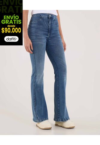 Jean Para Mujer Jeggings Flare Color Azul Marca Ostu #40160616 Ostu