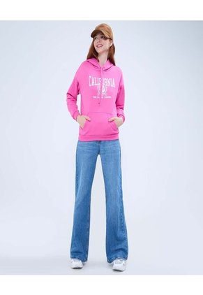 Buzo Para Mujer Hoodie Color Rosado Claro Marca Ostu #40060335