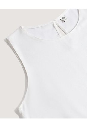 Blusa  Para Mujer Manga Sisa Color Crudo Marca Ostu #40121283