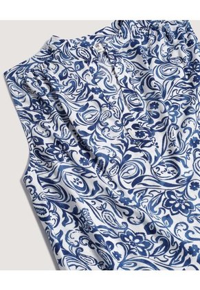 Blusa  Para Mujer Manga Sisa Color Crudo Marca Ostu #40121263