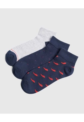 Medias Para Hombre Tobillera Color Negro Marca Ostu #60980312 Ostu