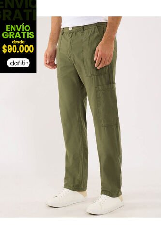 Pantalón Para Hombre Moda Color Verde Marca Ostu #60070516 Ostu