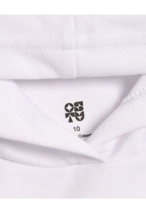 Buzo Para Niña Hoodie Color Blanco Marca Ostu #90060116