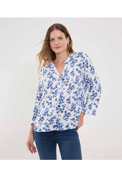Blusa Para Mujer Manga 3/4 Color Crudo Marca Ostu #40121181