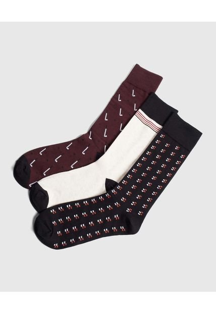 Medias Para Hombre Caña Larga Color Negro Marca Ostu #60980309