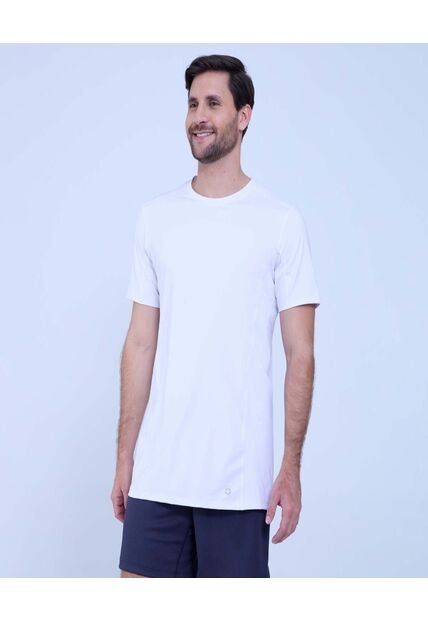 Camiseta Para Hombre Manga Corta Cuello Redondo Color Blanco Marca Ostu #60091492