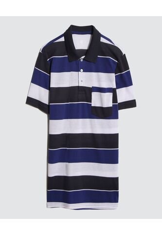 Polo Para Hombre Cuello Tejido Con Bolsillo Color Crudo Marca Ostu #60110637 Ostu