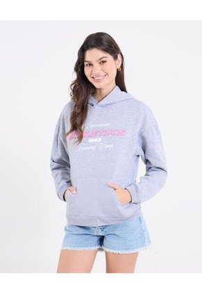 Buzo Para Mujer Hoodie Color Gris Marca Ostu #40060506