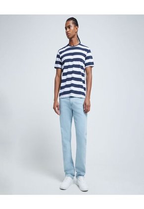 Camiseta Para Hombre Manga Corta Color Azul Oscuro Marca Ostu #60091173