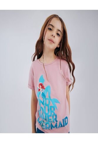Camiseta Estampada De La Sirenita  Infantil Niña #90090155 Ostu