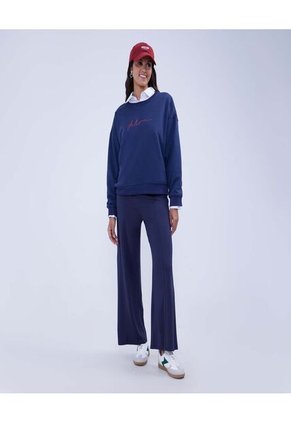 Buzo Para Mujer Cuello Redondo Color Azul  Marca Ostu #40060377