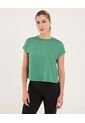 Camiseta Para Mujer Manga Corta Cuello Redondo Color Verde Marca Ostu #40092454 de Ostu