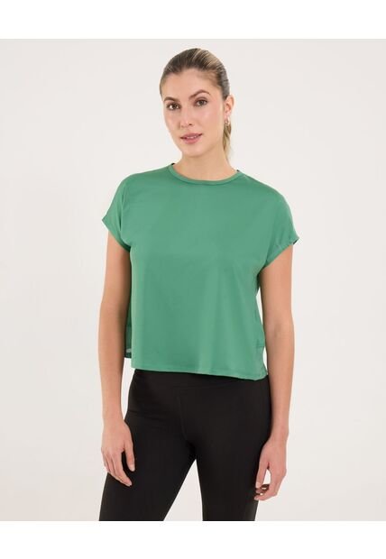 Camiseta Para Mujer Manga Corta Cuello Redondo Color Verde Marca Ostu #40092454