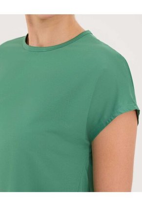 Camiseta Para Mujer Manga Corta Cuello Redondo Color Verde Marca Ostu #40092454