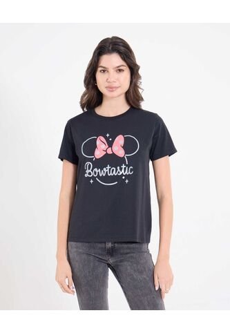 Camiseta  Para Mujer Manga Corta Cuello Redondo Color Negro Marca Ostu #40092745 Ostu