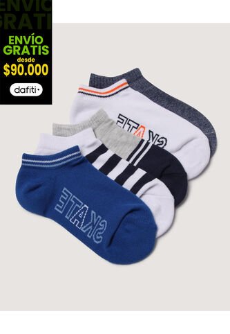 Medias Infantil Niño Invisible Color Azul Marca Ostu #80980160 Ostu