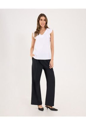 Blusa Para Mujer Manga Corta Color Blanco Marca Ostu #40121101