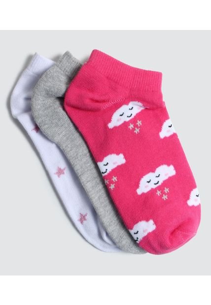 Medias Infantil Niña Invisible Color Negro Marca Ostu #90980101