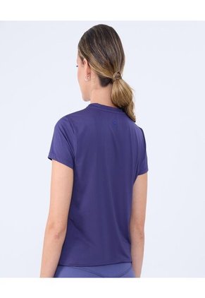Camiseta Para Mujer Manga Corta Cuello Redondo Color Morado Marca Ostu #40092381