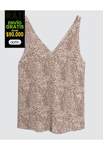 Blusa Para Mujer Manga Sisa Color Beige Marca Ostu #40120939 Ostu