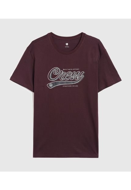 Camiseta Para Hombre Manga Corta Cuello Redondo Color Morado Marca Ostu #60091710