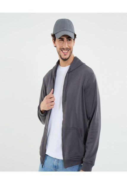 Buzo Para Hombre Zipper Color Gris Marca Ostu #60060499
