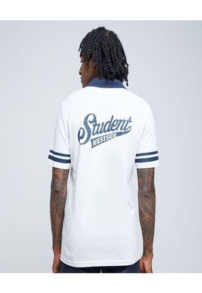 Polo Para Hombre Cuello Tejido Sin Bolsillo Color Crema Marca Ostu #60110670