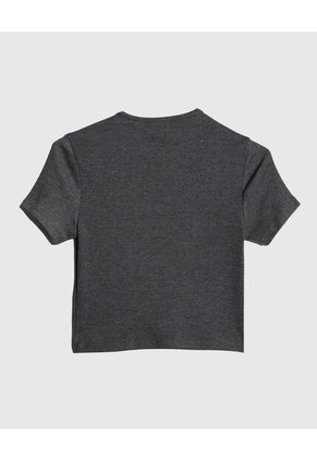 Crop Top Para Mujer Manga Corta Color Negro Marca Ostu #40092040