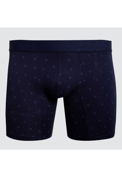 Pantaloncillo Para Hombre Boxer Filete Medio Algodón Color Azul Marca Ostu #60000415