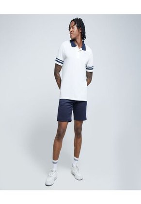 Polo Para Hombre Cuello Tejido Sin Bolsillo Color Crema Marca Ostu #60110670