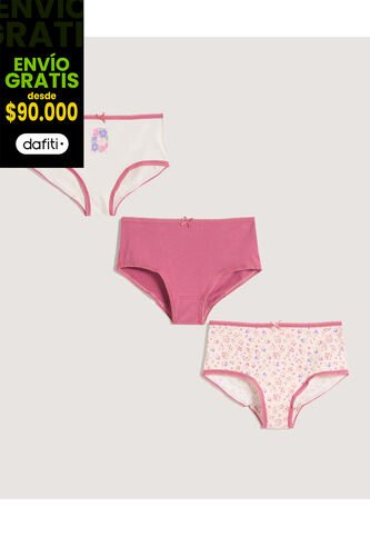 Ropa Interior Infantil Niña Panty Color Rosa Marca Ostu #90180091 Ostu