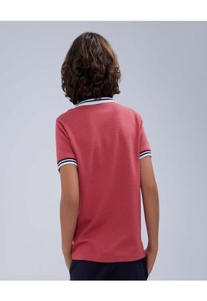 Polo Para Niño Manga Corta Color Rosado  Marca Ostu #80110081
