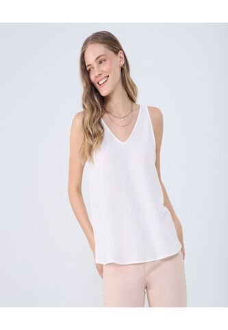 Blusa Para Mujer Manga Sisa Color Blanco Marca Ostu #40121112 Ostu