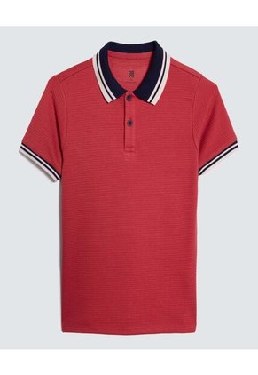 Polo Para Niño Manga Corta Color Rosado  Marca Ostu #80110081