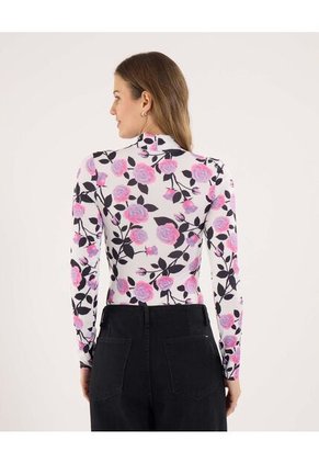 Body Para Mujer Manga Larga Color Lila Marca Ostu #40200128