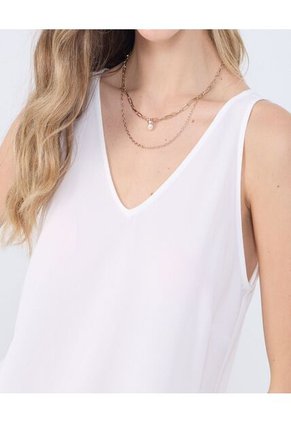 Blusa Para Mujer Manga Sisa Color Blanco Marca Ostu #40121112