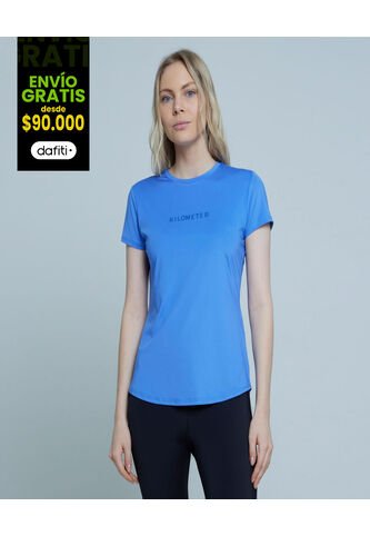 Camiseta Para Mujer Manga Corta Color Azul  Marca Ostu #40091903 Ostu