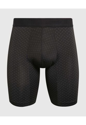 Boxer Para Hombre Filete Medio Microfibra Color Negro Marca Ostu #60000523 Ostu
