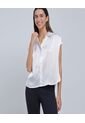 Blusa Para Mujer Manga Sisa Color Crudo Marca Ostu #40121016 de Ostu